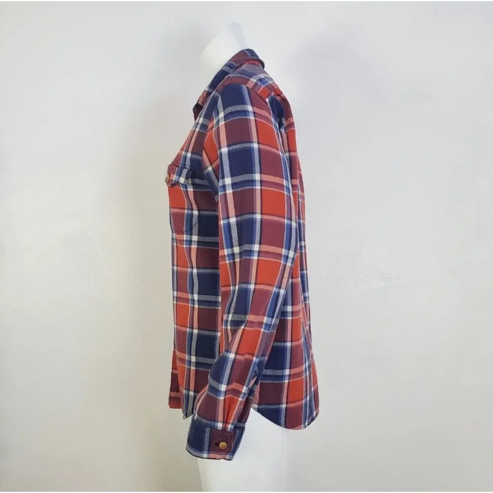 Men's J. Crew Red Plaid Button-Up Shirt